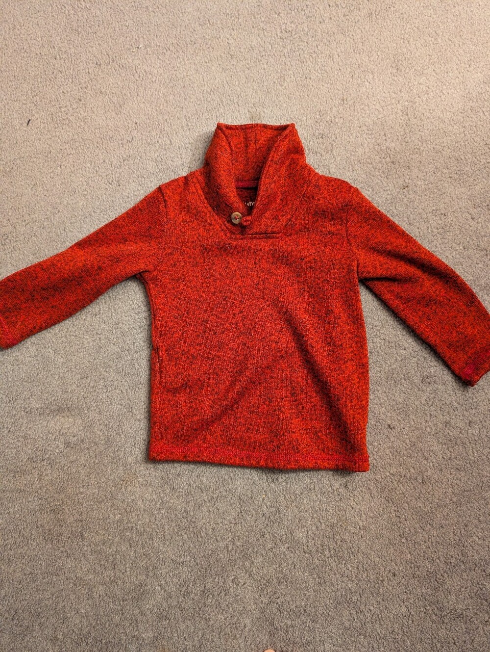 jumping beans Red-Orange Shawl Collar Sweater